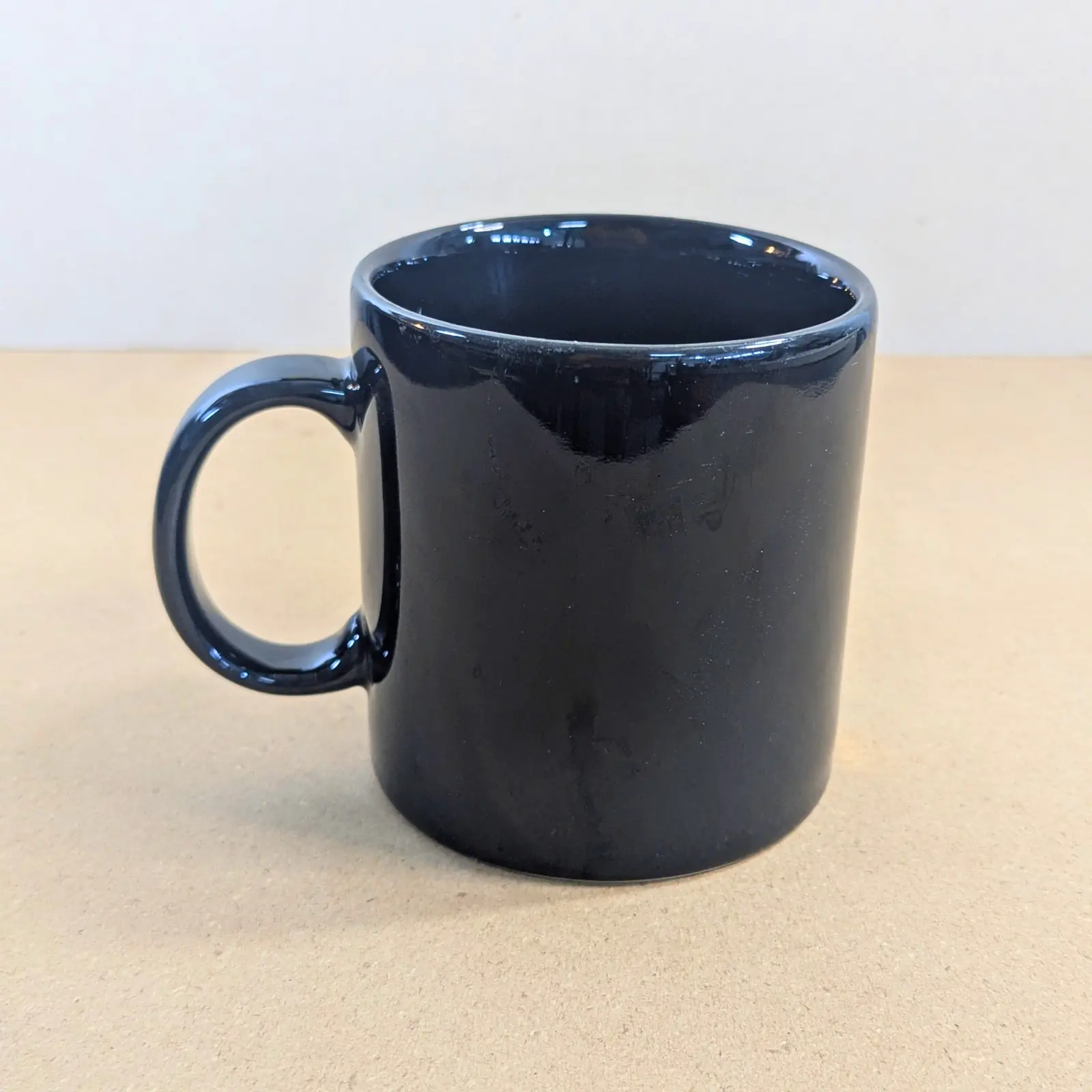Rare Laurel Burch Japan Sun Lion Mug - Vintage Boho Art Pottery Black Gold