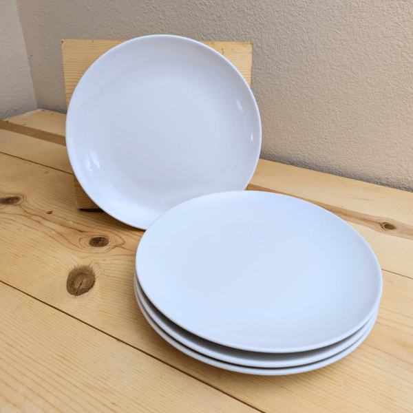 Project 62 10.5" Dinner Plates - Set of 4 - White Modern Stoneware