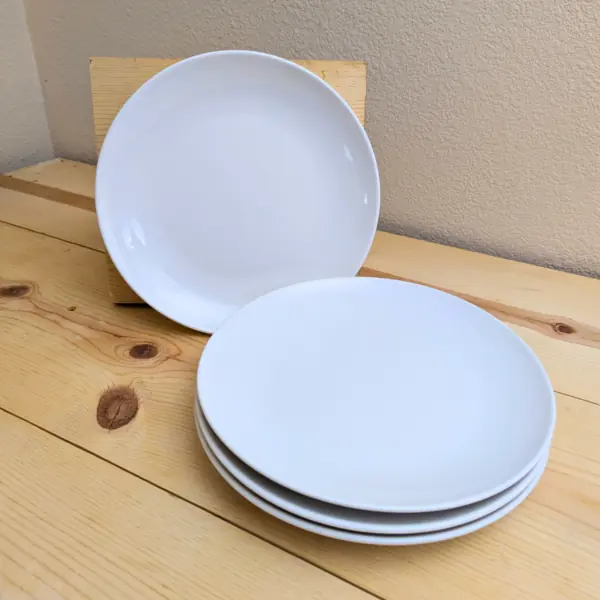 Project 62 10.5" Dinner Plates - Set of 4 - White Modern Stoneware