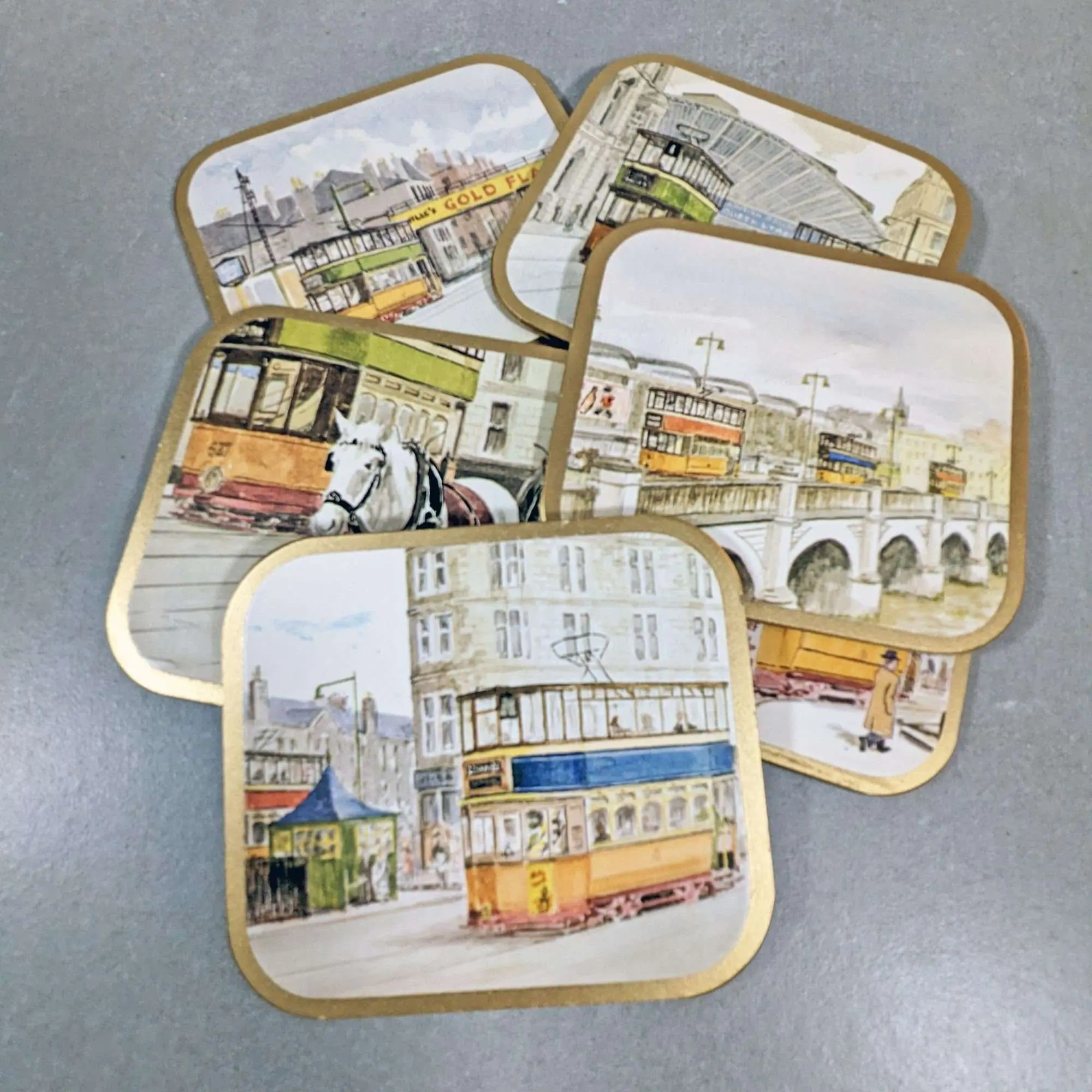 London-Themed Pimpernel Traditional Coasters - Set of Six