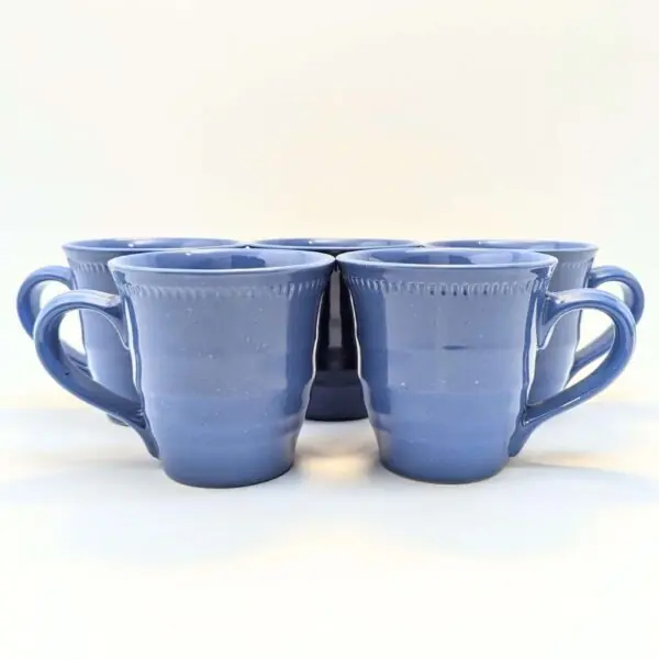 Dansk Craft Color Coffee Mugs - Blueberry - Set of 5