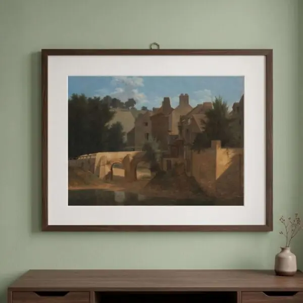 French Village – Jean-Victor Bertin - Neoclassical Landscape Art Print (9 x 12")