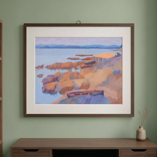 Calanque des Antibois by Henri-Edmond Cross – 8" x 12" – Neo-Impressionist Coastal Art Print
